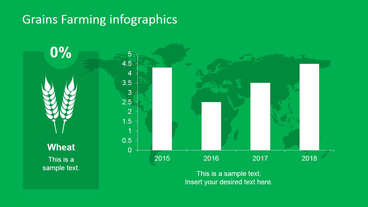 Professional Farming Grains PowerPoint Infographic SlideModel