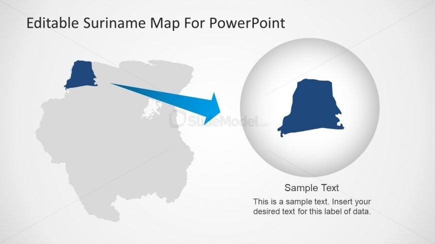 Shapes of District in Map Enlarged