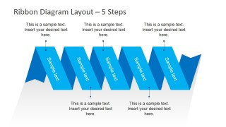 Simple Horizontal Ribbon Diagram Layout for PowerPoint