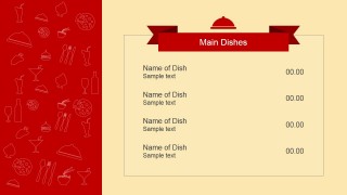 Dinner Menu PowerPoint Template
