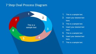 7 Step Oval Process Diagram Template for PowerPoint - SlideModel