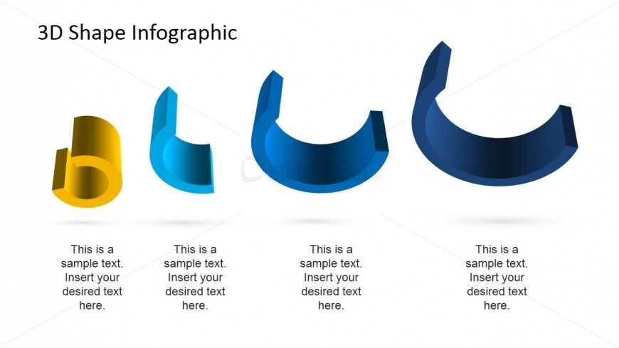 PowerPoint Slide with Cylindrical Layers Aligned