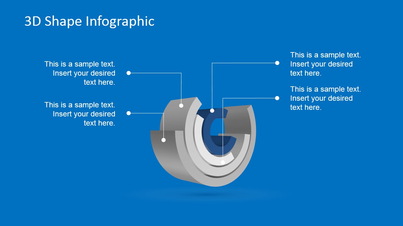 Modern 3D Cylindrical 4 Layers PowerPoint Diagram - SlideModel