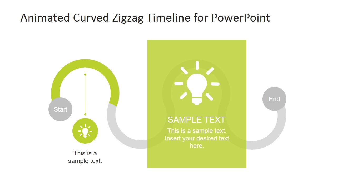 PowerPoint Curved Timeline First Stage