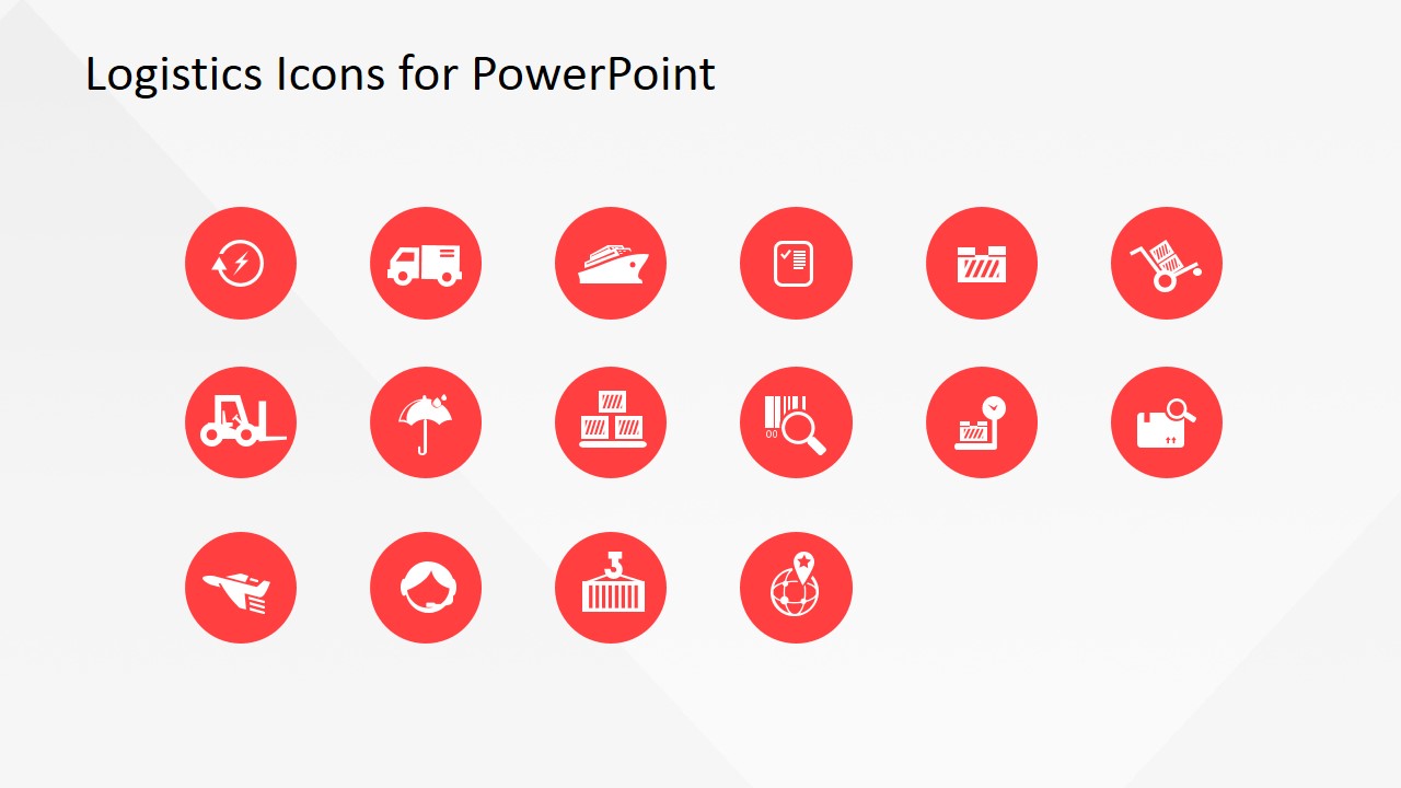 Logistics Icons for PowerPoint - SlideModel