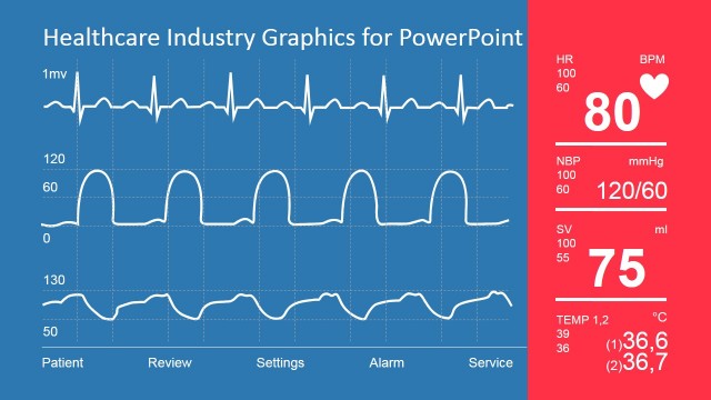 Vital Signs Monitor Clipart Graphics for PowerPoint