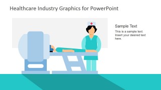 PowerPoint Clipart of MRI with Patient and Doctor