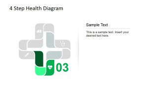 Heart monitor icon for 4 step Cross Diagram