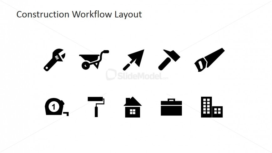 PowerPoint Clipart Vectors of Construction Industry