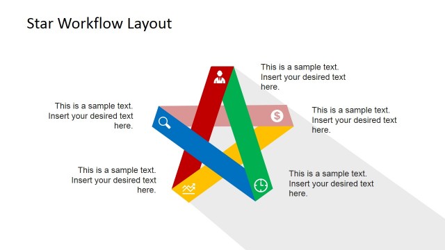 Material Design Start PowerPoint Diagram