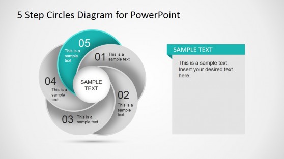 5 Step Circles Diagram for PowerPoint - SlideModel