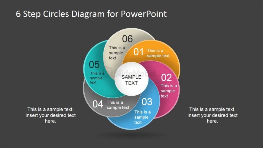 6 Steps PowerPoint Circular Diagram From Circle Shapes - SlideModel