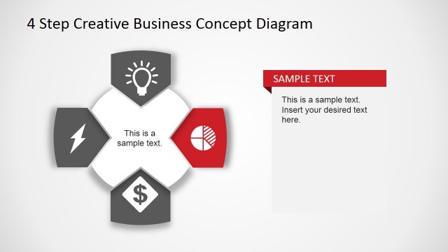 Creative Business Diagram – Pie Chart Icon