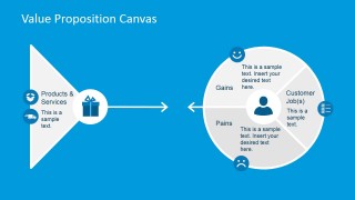 PowerPoint Value Map Diagram Products and Services