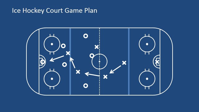 Court with Game Plan Illustration