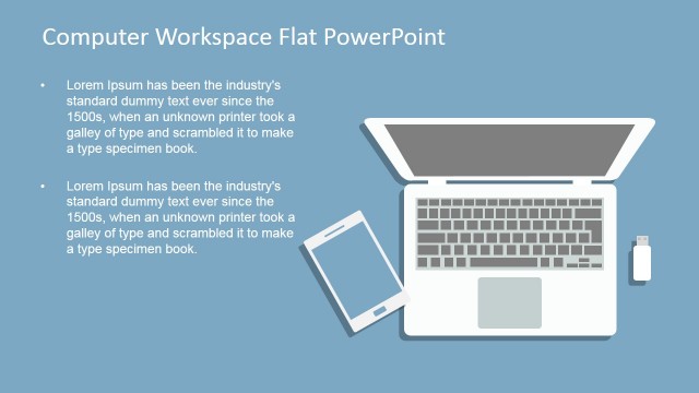 Workspace PowerPoint Template for Mobile Workspace