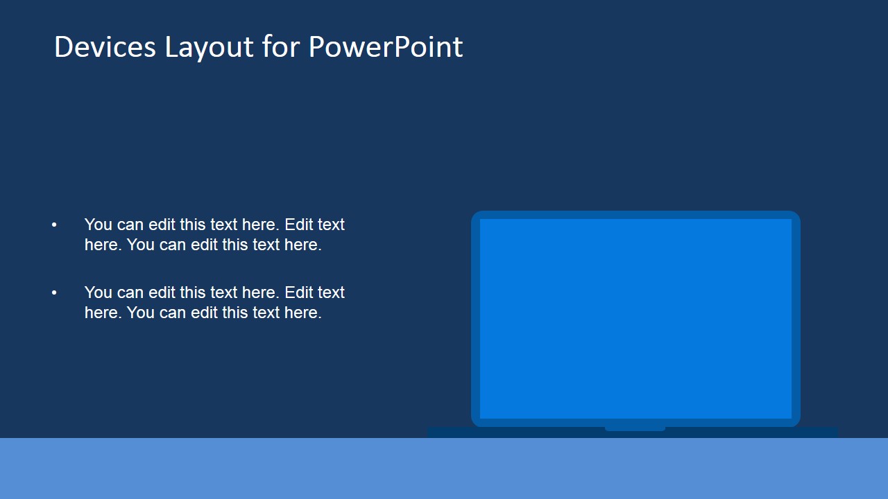 Monitor Display Shape Clipart for PowerPoint