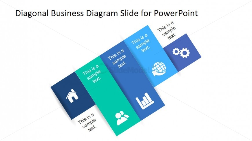 PowerPoint Clipart Diagonal Diagram