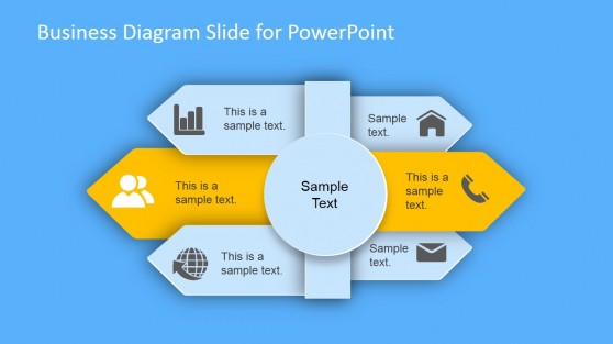 Business Sign Post Icon for PowerPoint Diagram