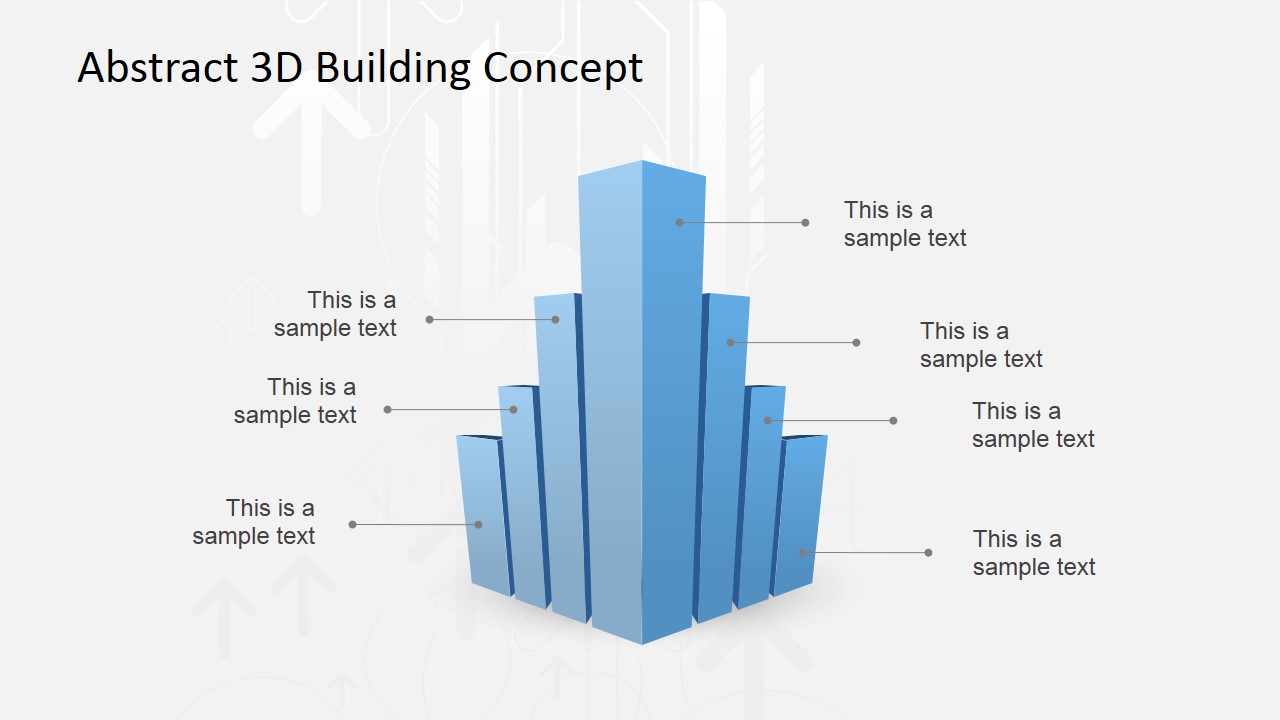 Abstract 3D Building Concept Idea for PowerPoint - SlideModel