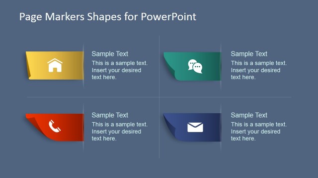 Paper Markers with PowerPoint Icons