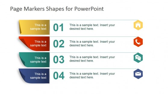 Page Markers Shapes for PowerPoint - SlideModel