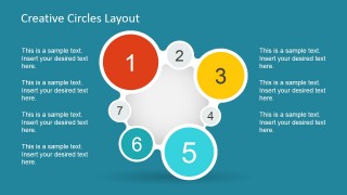 7 Steps Numbered Circular Flow for PowerPoint