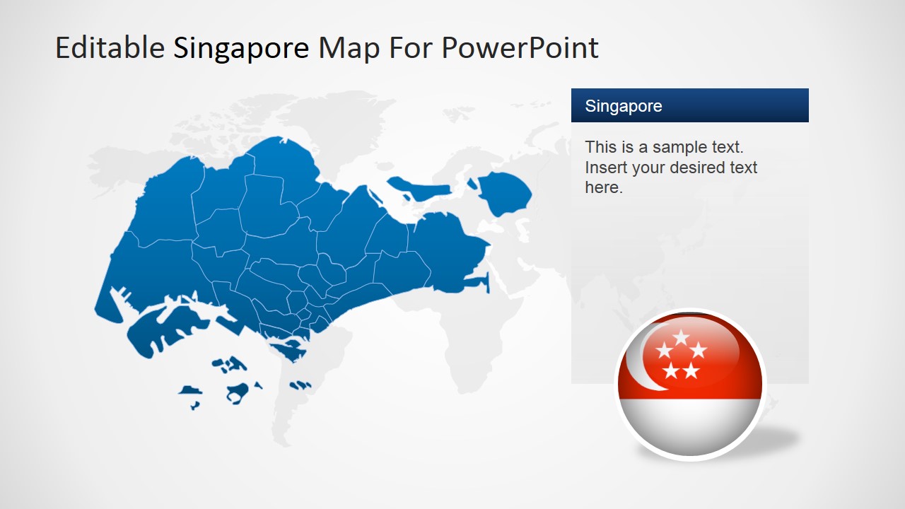 Editable Singapore Powerpoint Map Slidemodel