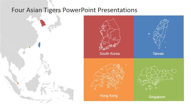 South East Asia Map and the Four Asian Tigers