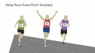 Three Runners on the Tracks PowerPoint Clipart