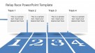 Race Track with PowerPoint Numbers