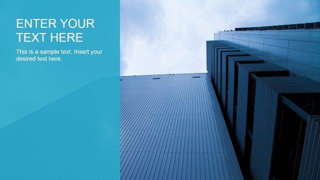 Tall Building Scene with Placeholder for PowerPoint