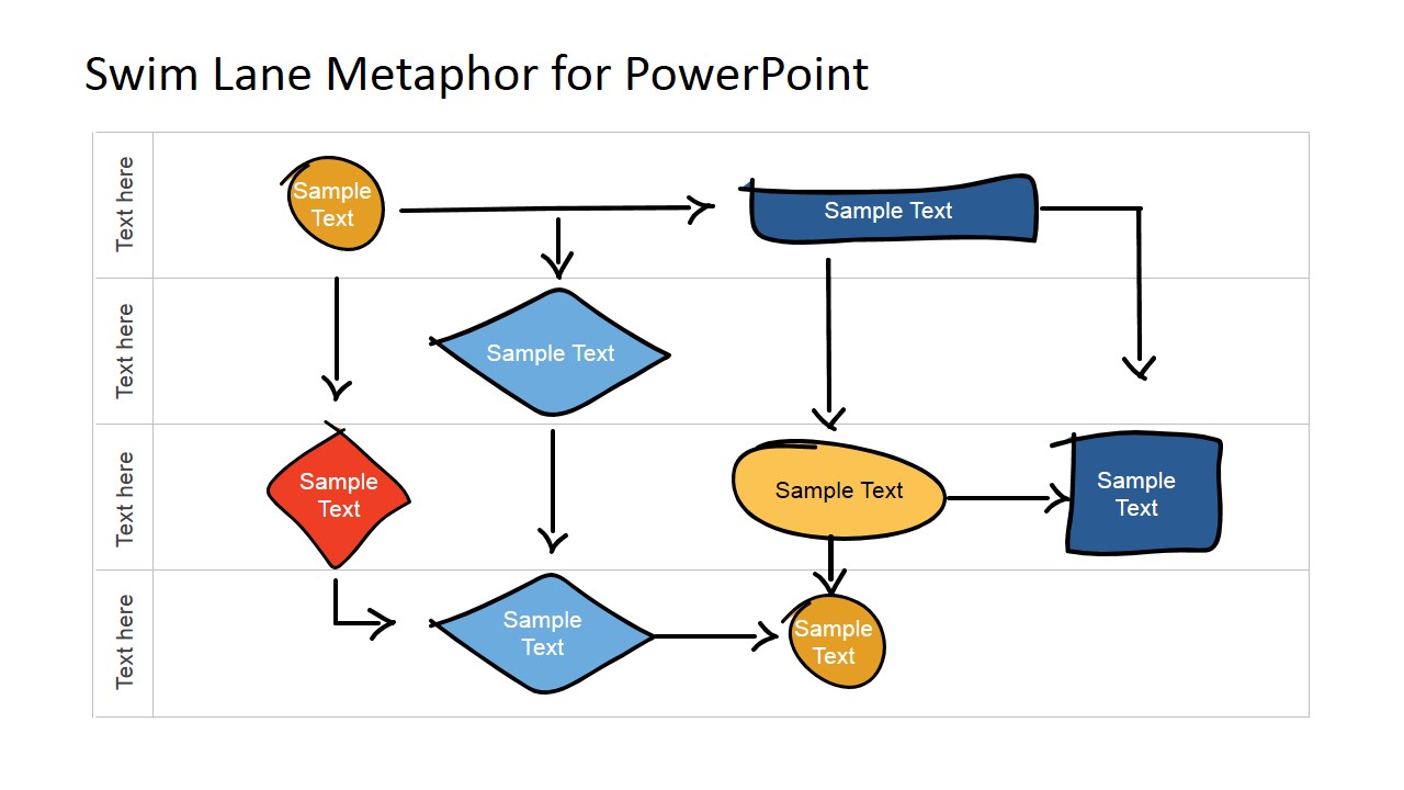 6813 01 swim lane metaphor for powerpoint 4