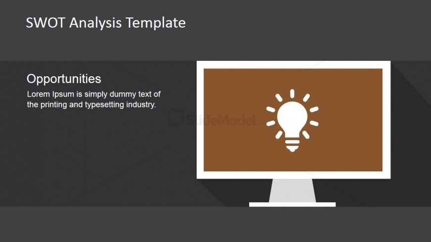 PowerPoint Opportunities Slide with Lightbulb Icon