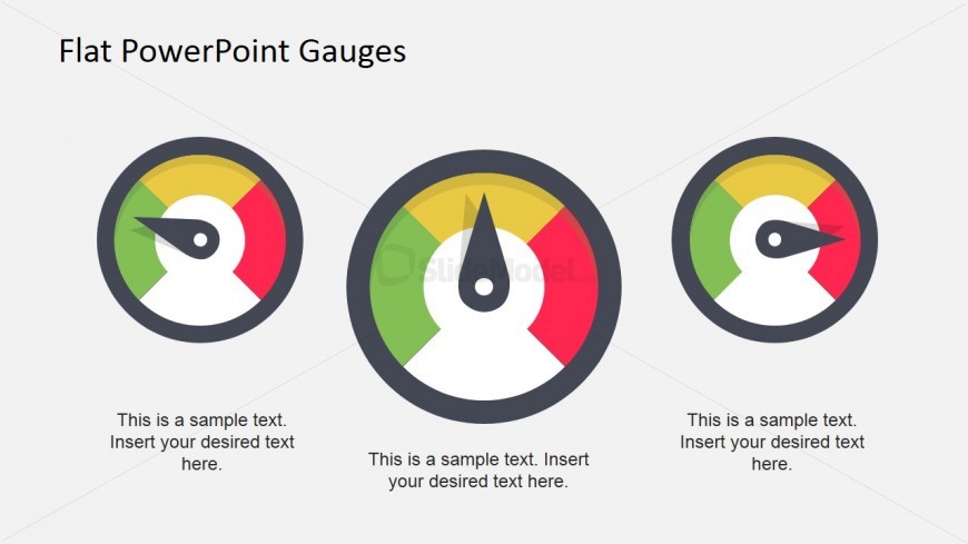 Flat Colorful Dashboard Speedometer