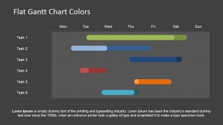 PowerPoint Gantt Chart with Tasks in Different Colors