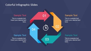 Creative Cycle 4 Steps Diagram Design