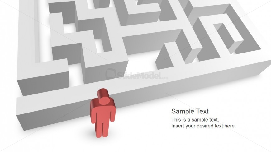 Professional Person Avatar in 3D Maze