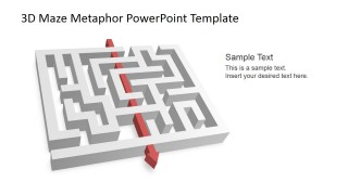 3D Maze PowerPoint Shapes