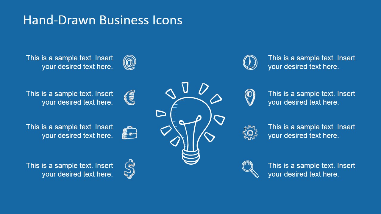 Hand-Drawn Business Icons PowerPoint Template - SlideModel