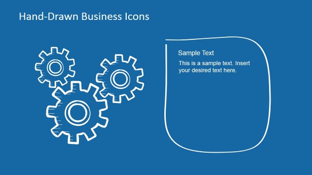 Hand-Drawn Gear Shapes for PowerPoint