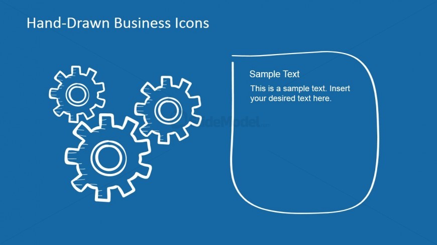 Hand-Drawn Gear Shapes for PowerPoint