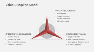 3 Business Disciplines Diagram for PowerPoint