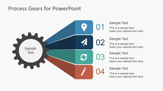 Process Gear Layout Design for PowerPoint