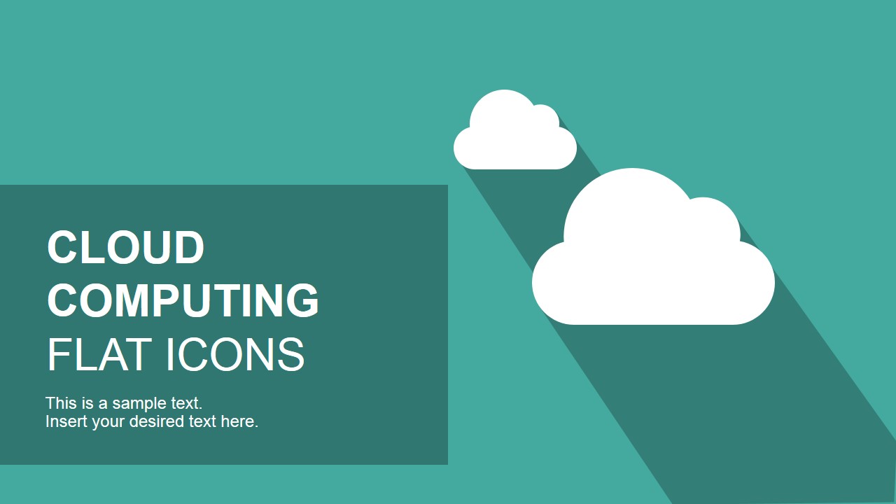 Flat Cloud Computing PowerPoint Icons - SlideModel