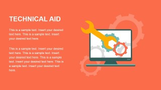 Technical Aid Flat Design PowerPoint Metaphors