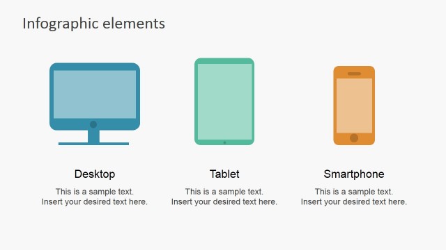 Flat Device Icons for Infographics