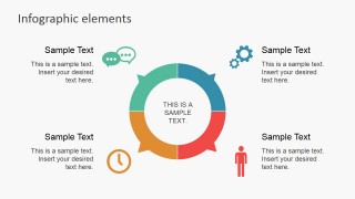 PowerPoint Donut Chart Quadrants