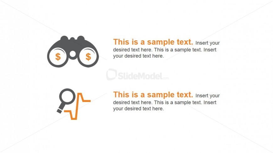 Editable Binoculars and Metrics PowerPoint Shapes