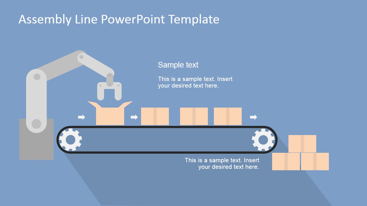 Powerpoint Icon Assembly Line Assembly Line PowerPoint Shapes - SlideModel